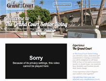 Tablet Screenshot of grandcourtmesa.com